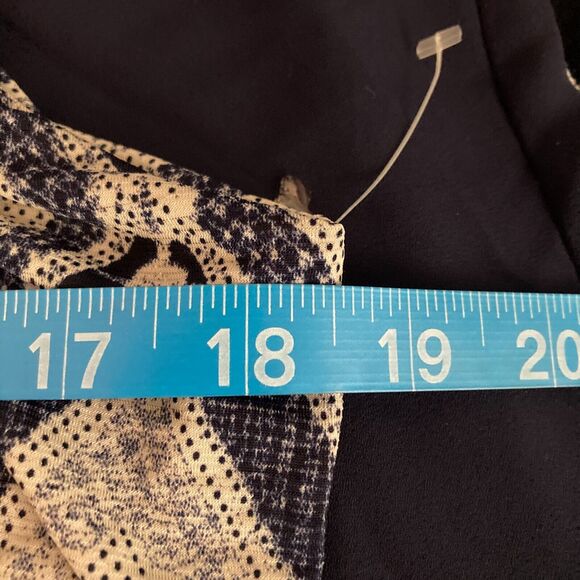 Naif Dress Womens Sz M Navy Sleeveless Patterned Blouson Maxi Stretch - Picture 7 of 9